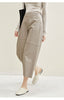 High Rise Leather Elephant Style Pants Straight Leg Midi Culotte