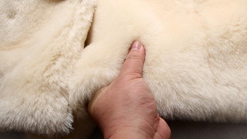 Men Real Sheepskin Shearling Flight Long Jacket Aviator