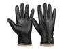 Men's leather gloves with fleece lining