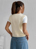 Embroidered Knitted Sweater Women’s Vest Floral Button Front Crop