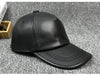 Men’s Genuine Leather Baseball Cap with Adjustable Buckle