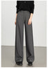 Women casual pants with high waist drape
