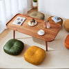 Faux Leather Pouf Ottoman Round Floor Seat Cushion
