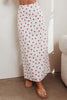 Maxi skirt set with red heart print top