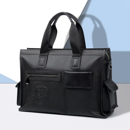 leather messenger courier bag for men