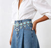 Waist Chain Faux Turquoise Tassel Belt for Women