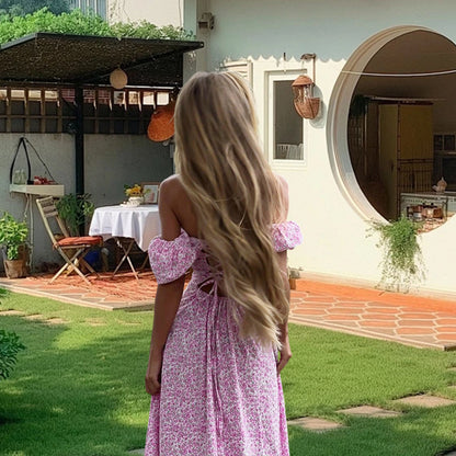 Women split thigh dress for summers beach outfit