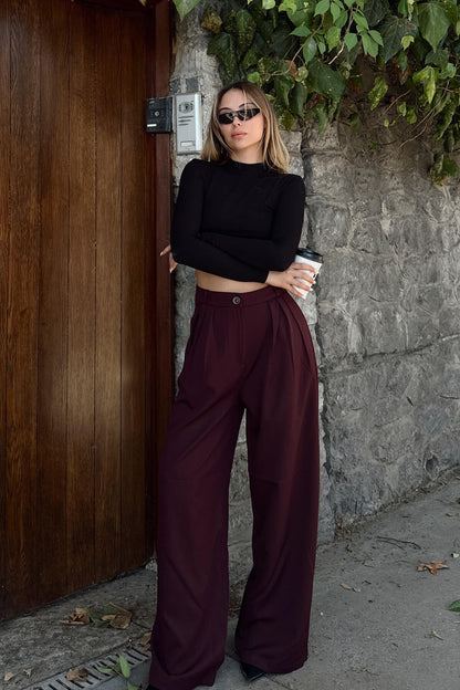 wide leg bell bottom dress pants women's