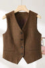 Single Breasted Vest Blazer Workwear
