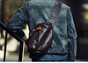 Men’s Genuine Leather Waist Bag Crossbody Chest Belt Bags