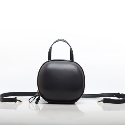Genuine Leather Box Bag for Women Crossbody