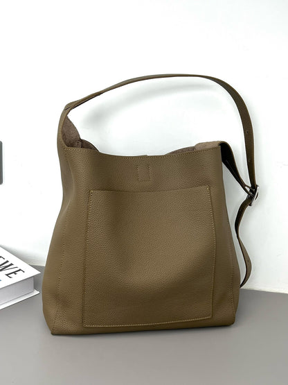 Women Hobo Leather Large Shoulder Bag