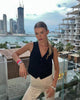 v neck sleeveless lazer vest women's