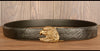 Men’s Full Grain Leather Belt with Eagle Buckle