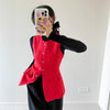 Linen womens sleeveless button up vest