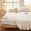 Quilted Fitted Sheet with Bed Skirt Mattress Cover