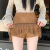 Fringe Mini Skirt Western Boho Rave Festival Style
