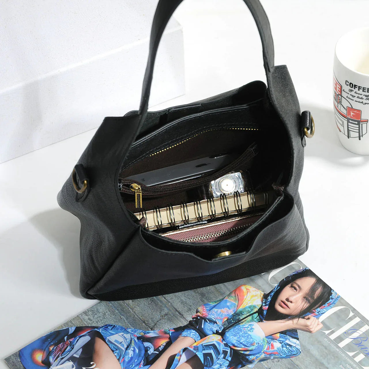 Women Leather Handbag Soft Crossbody Shoulder Bag