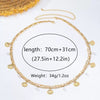 Gold Waist Chain with Shell Charms and Pearl Layers