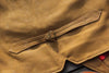 Orange washed vintage leather vest for men