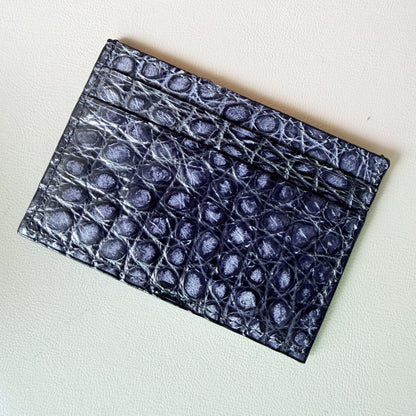 Crocodile Leather Card Holder with Five Card Slots 2