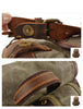 Vintage Canvas Backpack with Leather Trim for Everyday Travel