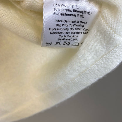 Women Wool Cashmere Round Neck Mid Sleeve Sweater