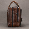 Genuine Leather Office Laptop Bag for Men with Trolley Sleeve