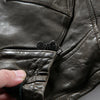 Men Leather Jacket Double Zip Bomber