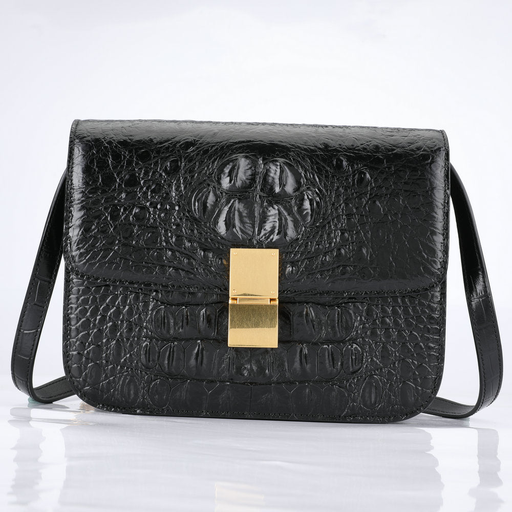 Women Genuine Crocodile Leather Crossbody Bag