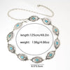 Waist Chain with Turquoise Look Medallions for Women