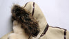 Men Real Sheepskin Shearling Flight Long Jacket Aviator