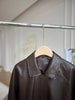 Oversized Black Leather Bomber Jacket Women