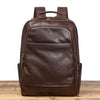 Men’s Leather Backpack with Trolley Sleeve Travel Laptop