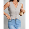 Women Causal Work Vest Blazer