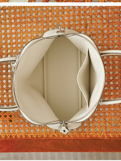 Women’s Genuine Leather Shoulder Bowling Bag
