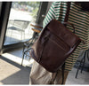 Leather Backpack Women Laptop & Office Use