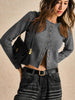 women round neck long sleeve Sweater