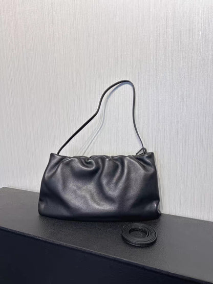 Sheepskin leather cloud shoulder bag for women