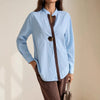 Classic Striped Drop Shoulder Shirts For Ladies