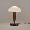 Danish Walnut Marble Glass Table Lamp Nordic Designer