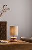 Wabi-sabi Solid Wood Table Lamp with Fabric Lampshade