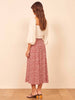 petite bohemian split leg skirt