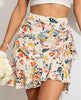 Ruched Ruffle Mini Skirt Summers