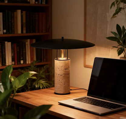Nordic postmodern travertine table lamp