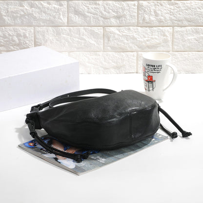 Women Soft Leather Dumpling Crossbody Bag