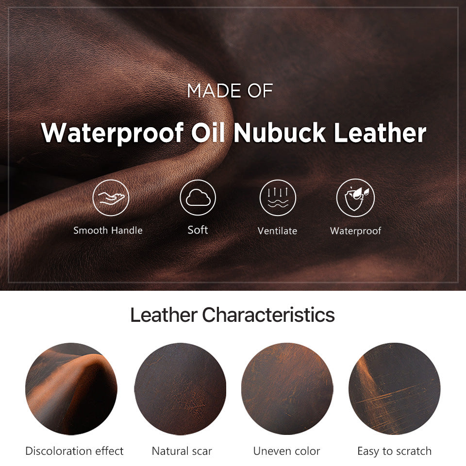 Large leather desk mat with wireless charging