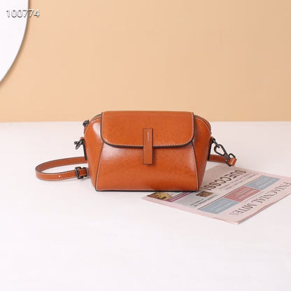 women small genuine leather crossbody bag