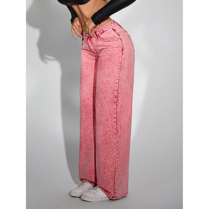 Straight-Leg Denim Jeans