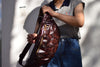 Leather Chest Bag for Men and Women Crossbody Messenger Purse